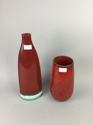 Lot 131 - A CONTEMPORARY CERAMIC VASE AND FIVE OTHER VASES
