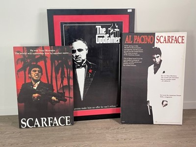 Lot 151 - THE GODFATHER PRINT AND TWO SCARFACE PRINTS