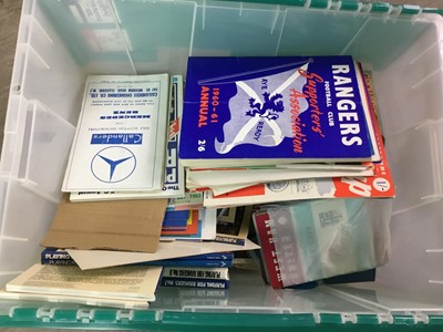 Lot 75 - A LOT OF RANGERS FC PENNANTS, BOOKS AND OTHER ITEMS