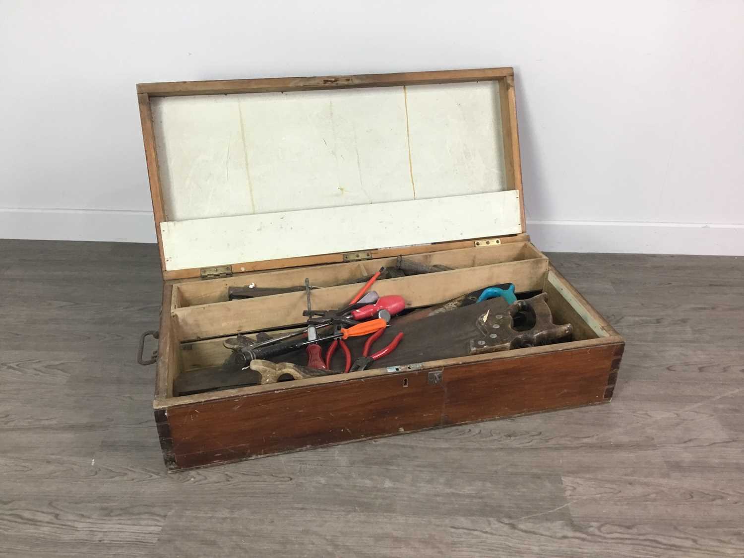 Lot 186 - A LOT OF VINTAGE TOOLS CONTAINED IN TWO TOOLBOXES