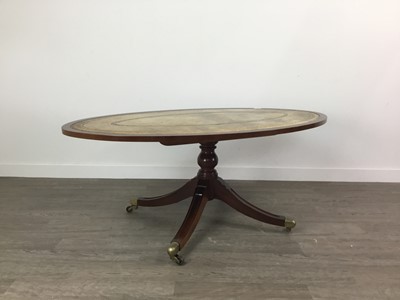 Lot 189 - A PINE TELEPHONE TABLE AND A COFFEE TABLE