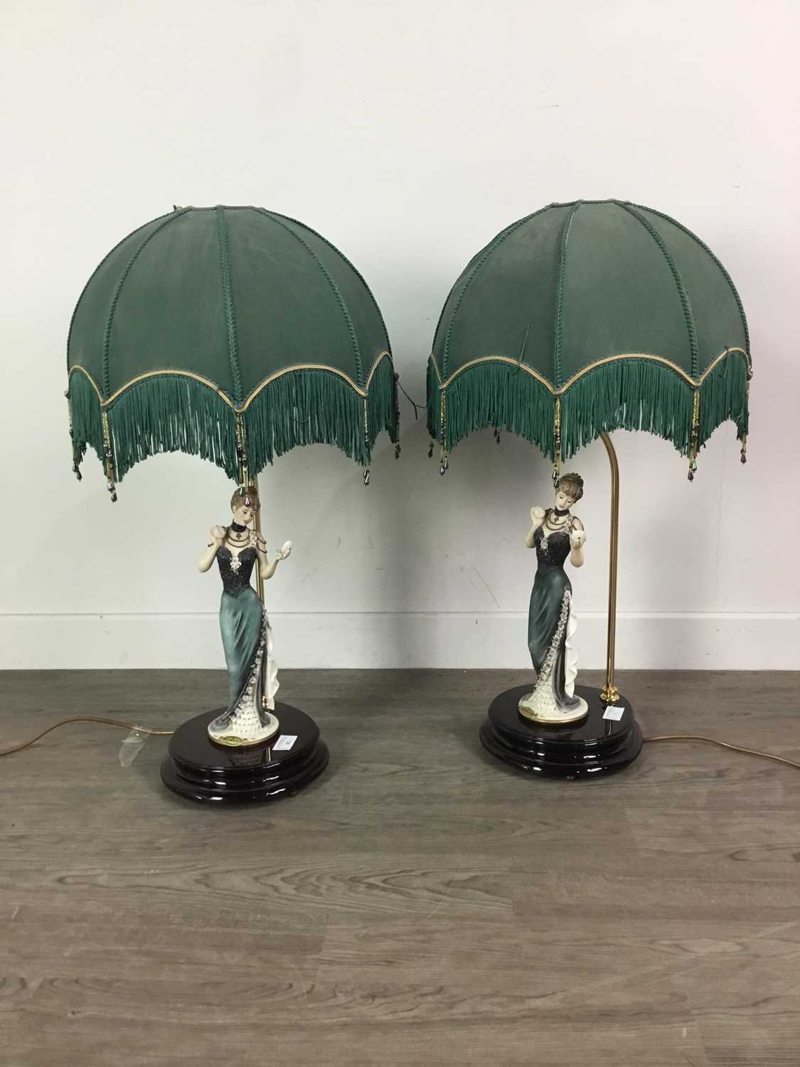 Lot 82 - AN OPPOSING PAIR OF FLORENCE ARMANI TABLE LAMPS