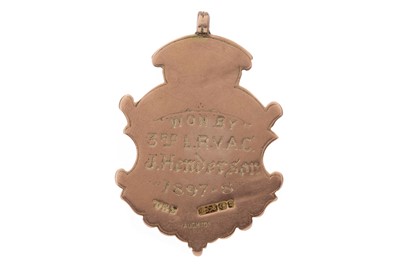 Lot 1496 - J. HENDERSON OF 3RD LANARK - HIS GLASGOW CHARITY CUP WINNERS GOLD MEDAL