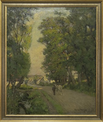 Lot 325 - AN UNTITLED OIL BY R LEWIS SUTHERLAND