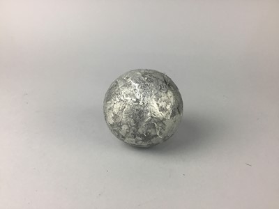 Lot 242 - A 19TH CENTURY CANNONBALL