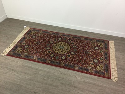 Lot 247 - A PERSIAN RUG AND ANOTHER