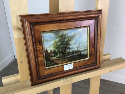 Lot 171 - A SMALL OIL PAINTIUNG BY ROSS STEFAN AND ANOTHER