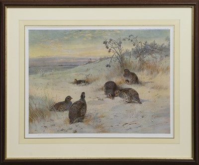 Lot 146 - AT THE CLOSE OF A WINTER'S DAY - 1907, A PRINT BY ARCHIBALD THORBURN