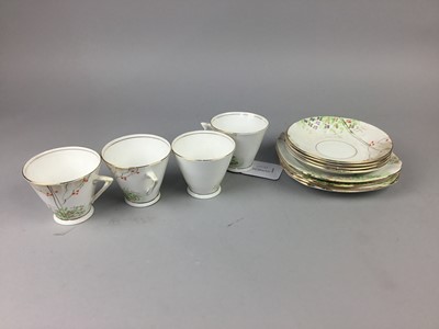Lot 15 - A GRAFTON CHINA ART DECO PART TEA SERVICE ALONG WITH ANOTHER