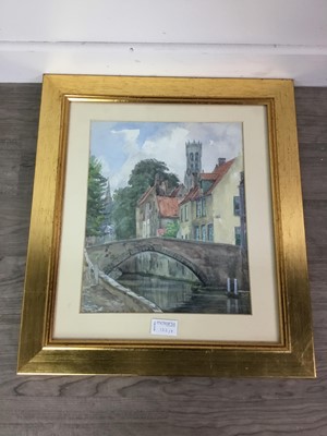 Lot 123 - A WATERCOLOUR BY D.M WALLACE ALONG WITH SIX OTHER PICTURES