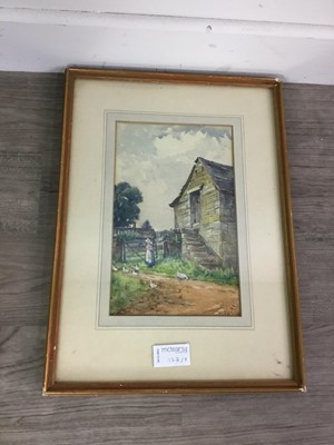 Lot 123 - A WATERCOLOUR BY D.M WALLACE ALONG WITH SIX OTHER PICTURES
