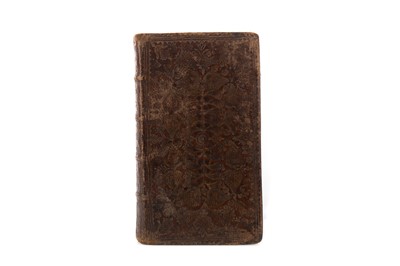 Lot 1057 - AN 18TH CENTURY HOLY BIBLE