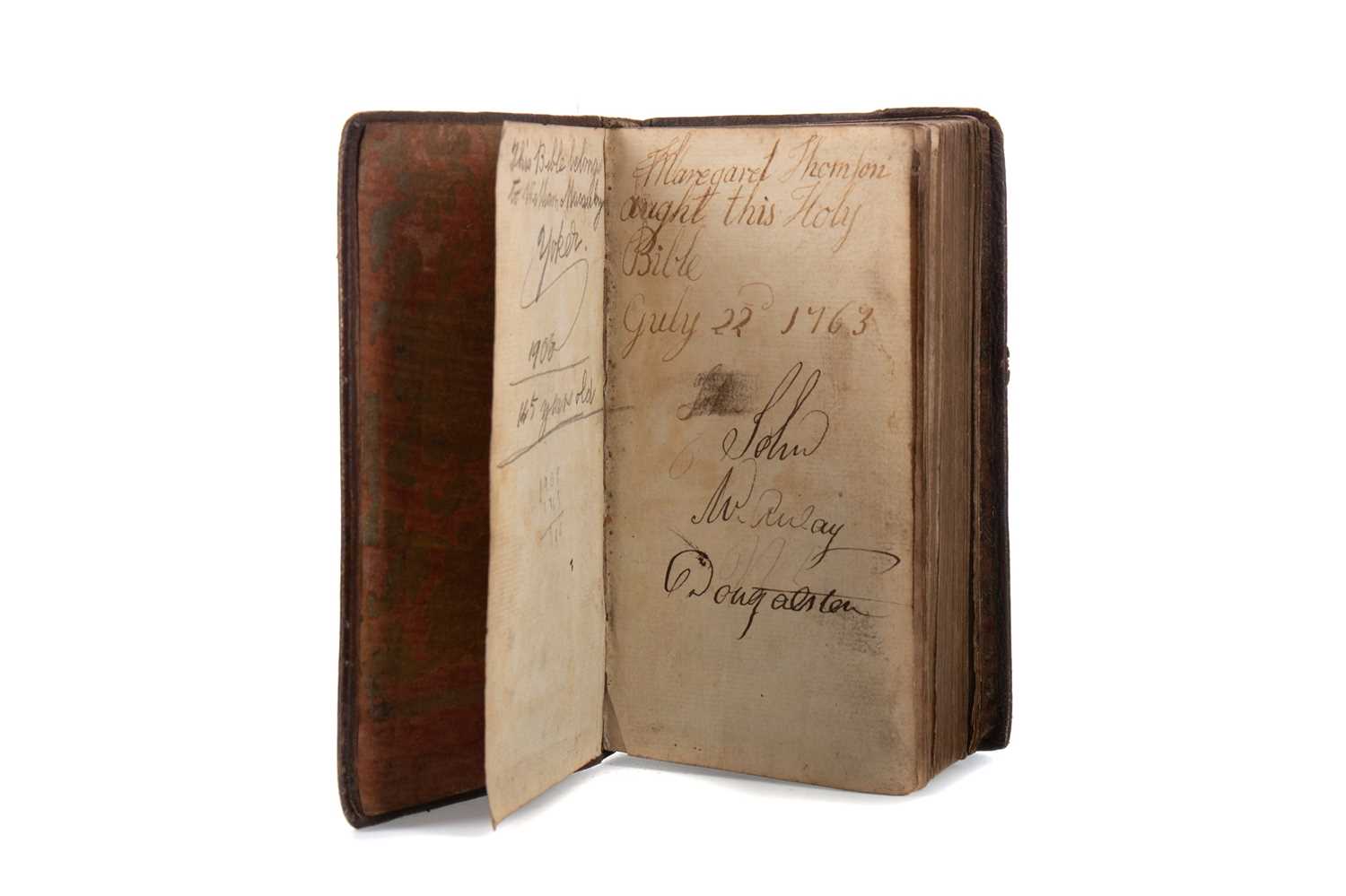 Lot 1057 - An 18th Century Holy Bible