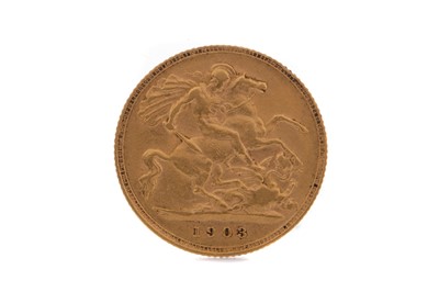Lot 3 - AN EDWARD VII GOLD HALF SOVEREIGN DATED 1903