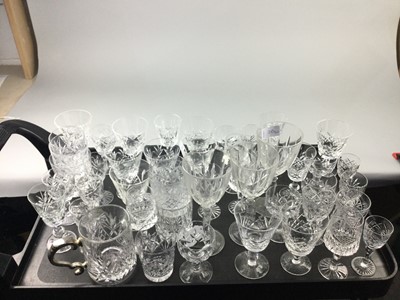 Lot 210 - A LOT OF CRYSTAL GLASSES