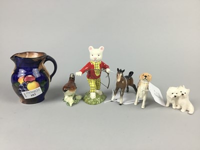 Lot 103 - A LOT OF FOUR BESWICK ANIMAL FIGURES AND OTHERS