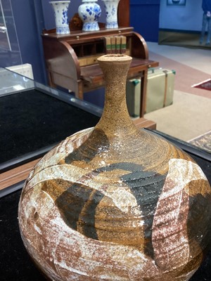 Lot 778 - A STONEWARE VASE BY ALEXANDER LECKIE
