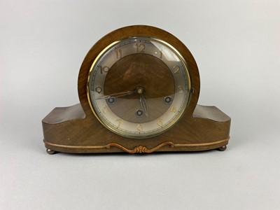 Lot 330 - A CHIMING MANTEL CLOCK