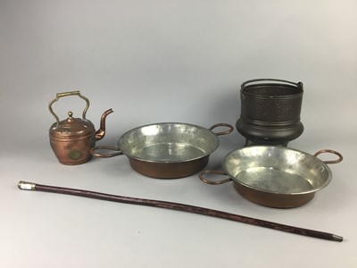 Lot 332 - A LOT OF BRASS AND OTHER PLATED ITEMS