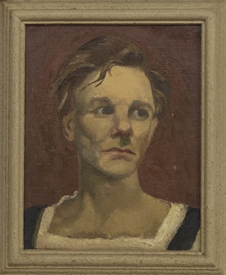 Lot 159 - PORTRAIT OF JOHN GIELGUD AS HAMLET, AN OIL BY ANNE GRAHAM-JOHNSTONE