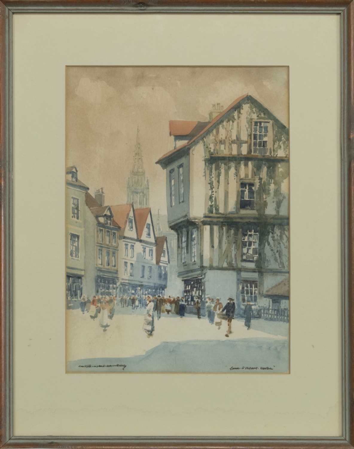 Lot 168 - A PAIR OF CONTINENTAL SCENES BY VICTOR NOBLE RAINBIRD