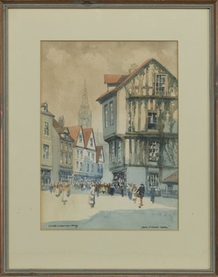 Lot 168 - A PAIR OF CONTINENTAL SCENES BY VICTOR NOBLE RAINBIRD