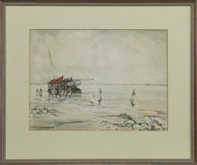 Lot 169 - A PAIR OF CONTINENTAL SHROE SCENES BY VICTOR NOBLE RAINBIRD