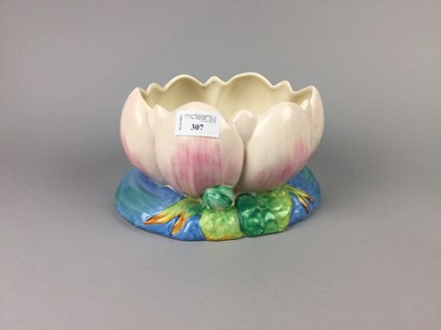 Lot 307 - A CLARICE CLIFF FOR NEWPORT POTTERY 'LOTUS' PLANTER