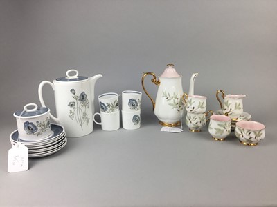 Lot 315 - A SUSIE COOPER GLEN MIST COFFEE SERVICE AND A ROYAL ALBERT COFFEE SERVICE