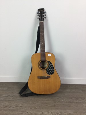 Lot 336 - AN ENCORE ACOUSTIC GUITAR