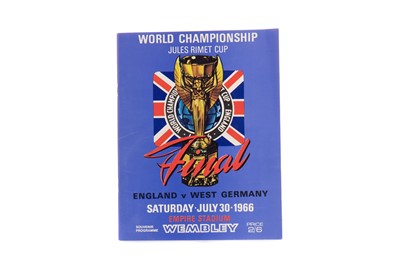 Lot 1498 - AN ENGLAND VS. WEST GERMANY WORLD CUP FINAL PROGRAMME 1966