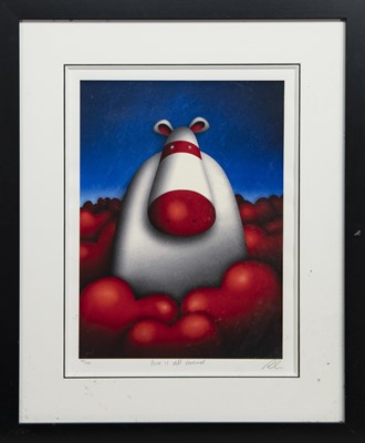 Lot 205 - LOVE IS ALL AROUND, A PRINT BY PETER SMITH