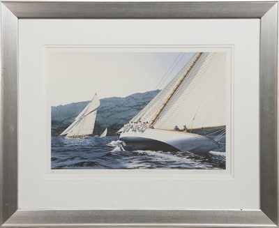 Lot 356 - LADY 4 MOONBEAM, A PRINT BY ALASTAIR D HOUSTON