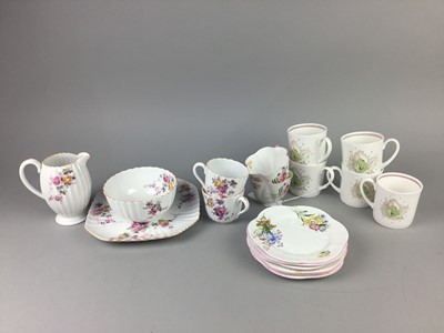 Lot 347 - A SUSIE COOPER FOR WEDGWOOD TEA SET, ALONG WITH A SPODE SERVICE