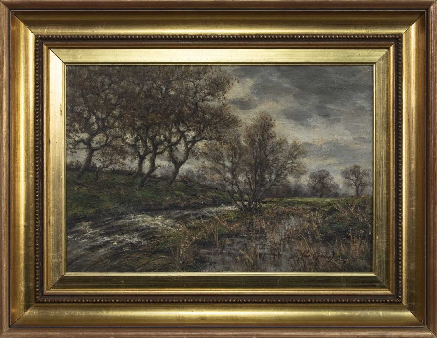 Lot 212 - CLOUDS OVER THE BURN, AN OIL