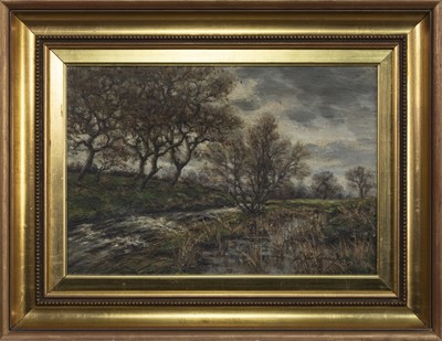 Lot 212 - CLOUDS OVER THE BURN, AN OIL
