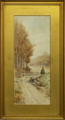 Lot 219 - COUNTRY PATH, A WATERCOLOUR