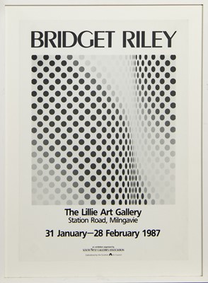 Lot 229 - THE LILLIE ART GALLERY, BRIDGET RILEY, A POSTER