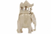 Lot 818 - EARLY 20TH CENTURY INDIAN CARVED IVORY...
