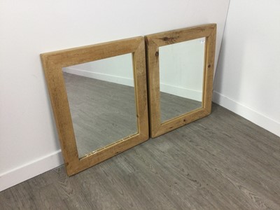 Lot 403 - A PAIR OF RECTANGULAR WALL MIRRORS