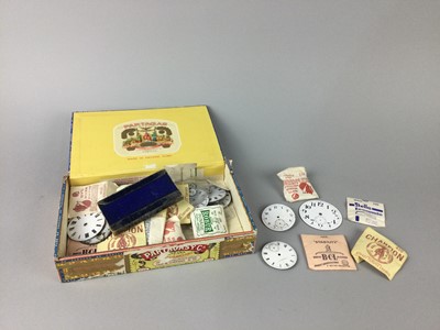 Lot 412 - A COLLECTION OF WATCH PARTS