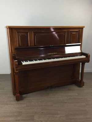 Lot 1080 - AN EARLY 20TH CENTURY BECHSTEIN MAHOGANY CASED UPRIGHT PIANO