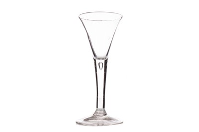 Lot 785 - A GEORGE II WINE GLASS