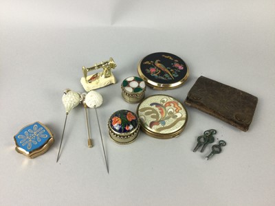 Lot 436 - A COCO CHANEL SAMPLE PERFUME BOTTLE AND OTHER ITEMS