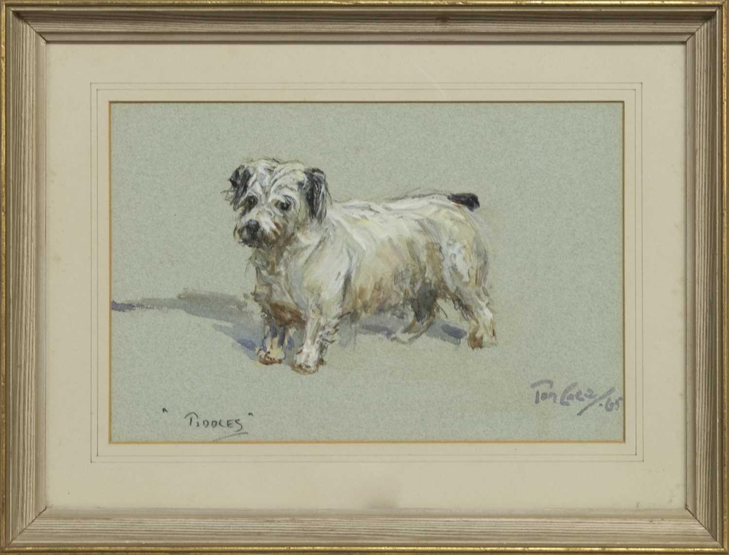 Lot 286 - TIDDLES, A WATERCOLOUR BY TOM CARR