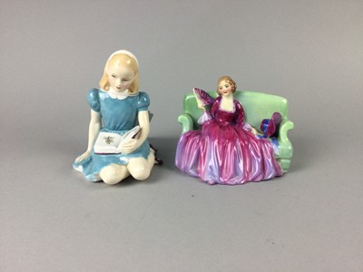 Lot 450 - A ROYAL DOULTON FIGURE OF SWEET AND TWENTY AND OF ALICE