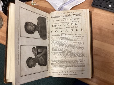 Lot 1095 - A COMPLETE HISTORICAL ACCOUNT OF CAPTAIN COOK'S VOYAGES IN FOUR VOLUMES