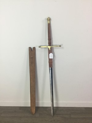 Lot 169 - A LARGE REPRODUCTION BROADSWORD