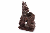Lot 848 - MID 20TH CENTURY CHINESE CARVED WOOD DRAGON...