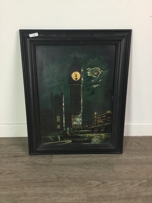 Lot 508 - A PICTURE CLOCK